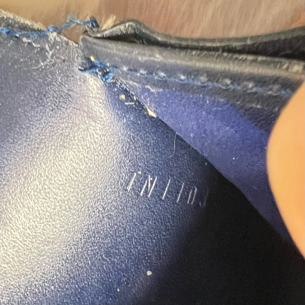 Louis Vuitton Ikat Floral Monogram Vernis Sarah Long Wallet in Grand Bleu